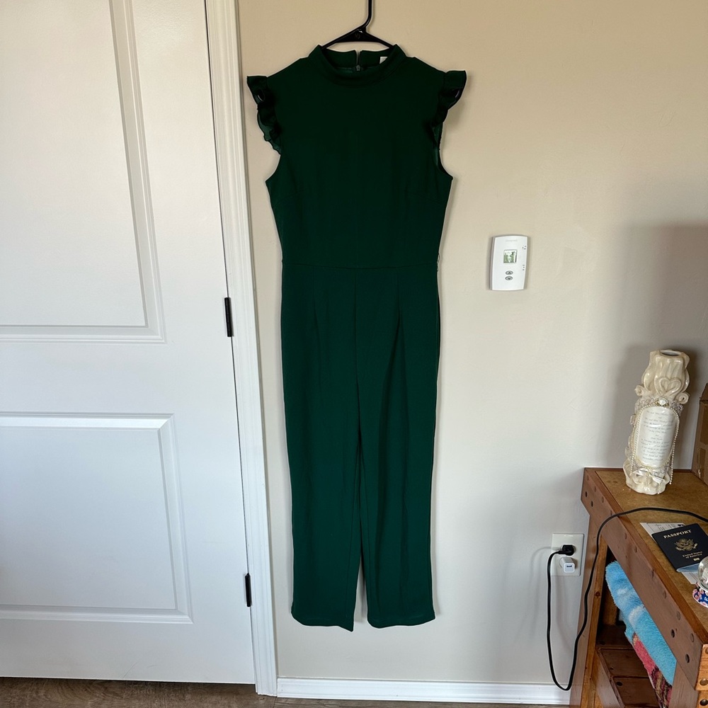 Green jumpsuit